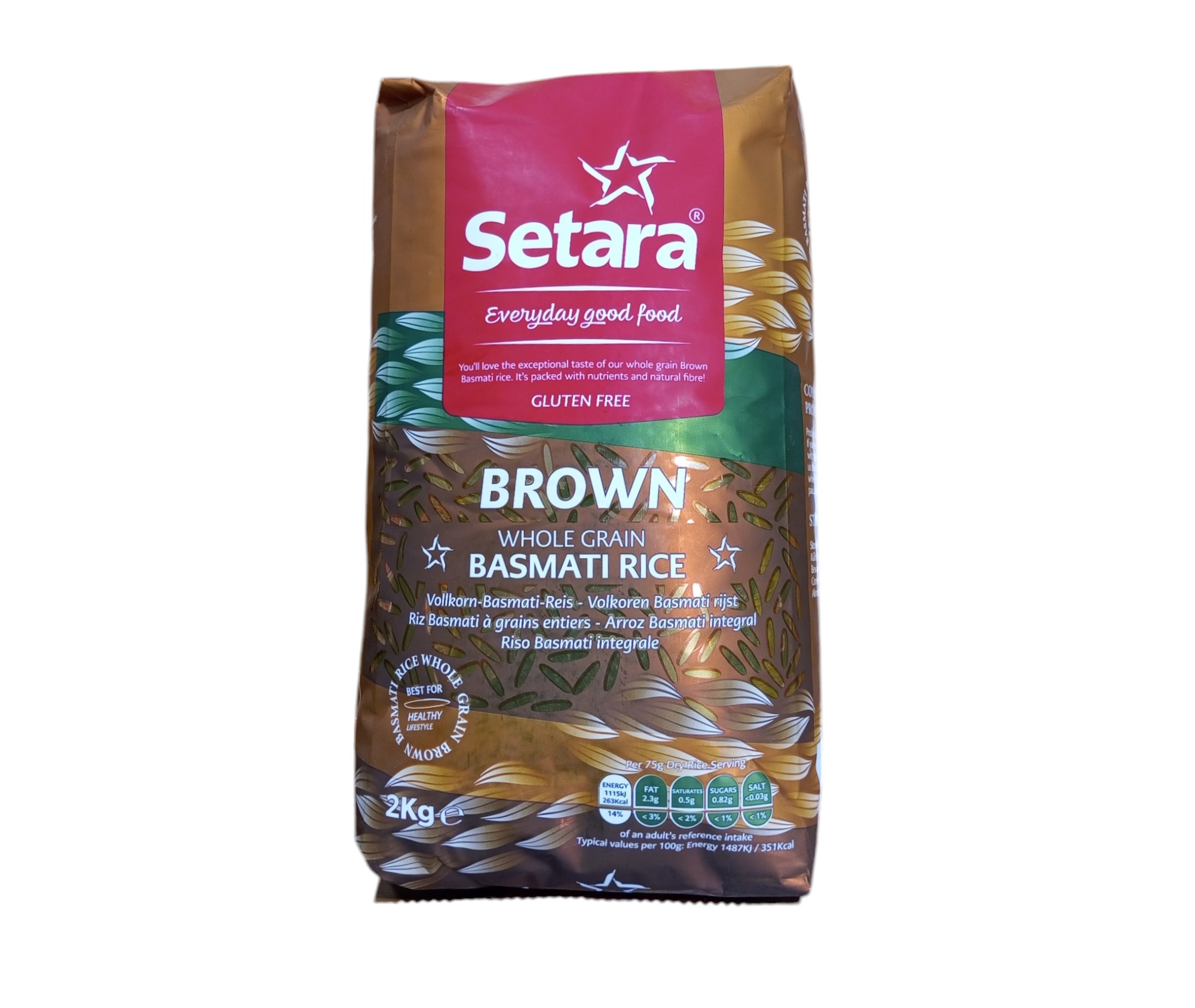 Setara Brown Whole Grain Basmati Rice 2kg - Reno Superstores | Online ...