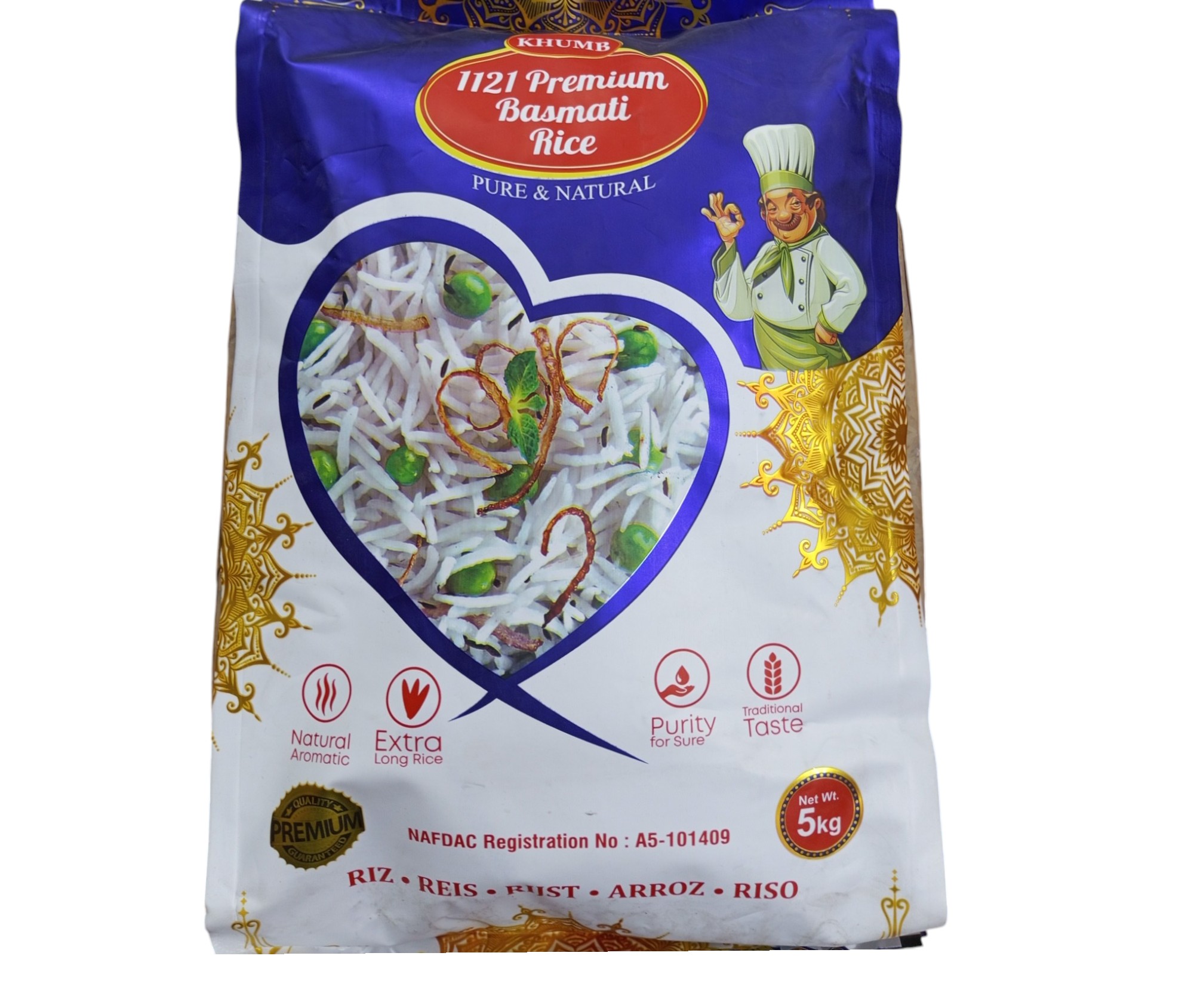 Cap Rice 5kg Khumb Basmati Rice 5kg - Reno Superstores | Online Supermarket